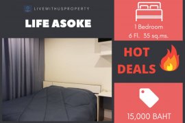 1 Bedroom Condo for rent in Life Asoke, Bang Kapi, Bangkok near MRT Phetchaburi