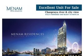 1 Bedroom Condo for sale in Menam Residences Condominium, Wat Phraya Krai, Bangkok