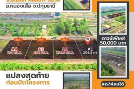 Land for sale in Nong Suea, Pathum Thani