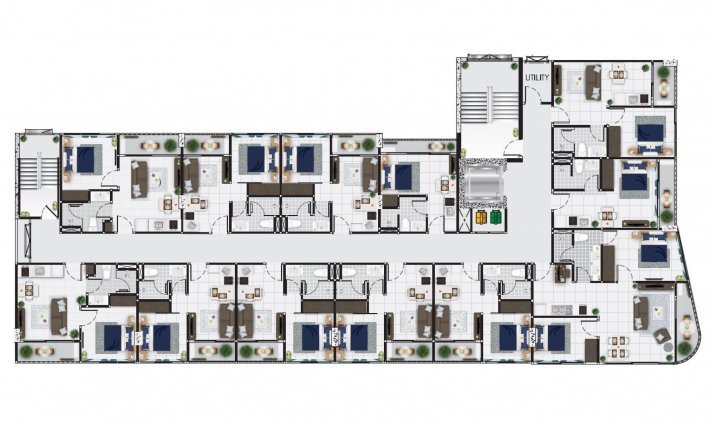 Floor Plans (02) - 2nd to 7th Floor
