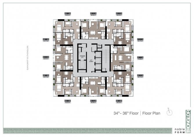 34th - 36th Floor