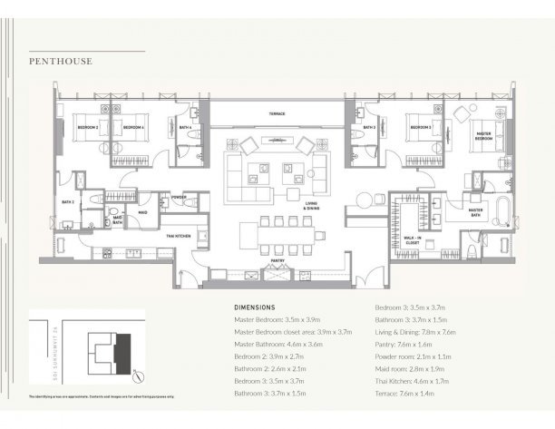 Lay out penthouse