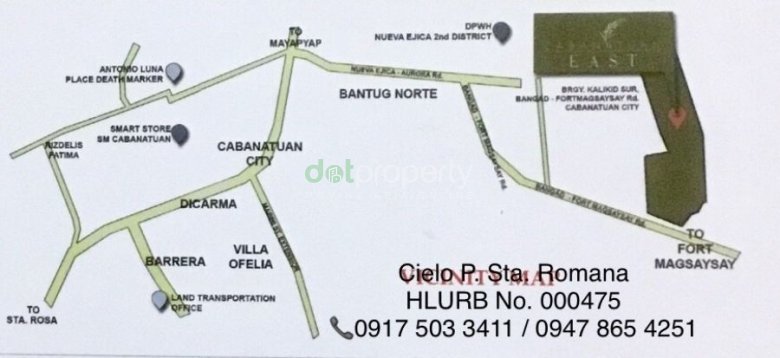 Dicarma Cabanatuan City Map Bpi Real Estate Directory